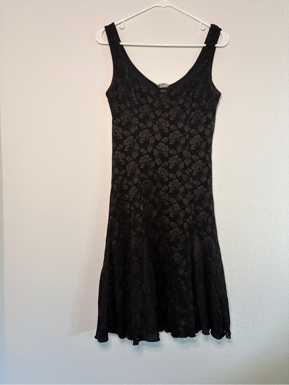 Donna Vintage Black Sleeveless Slip Dress Size Medium